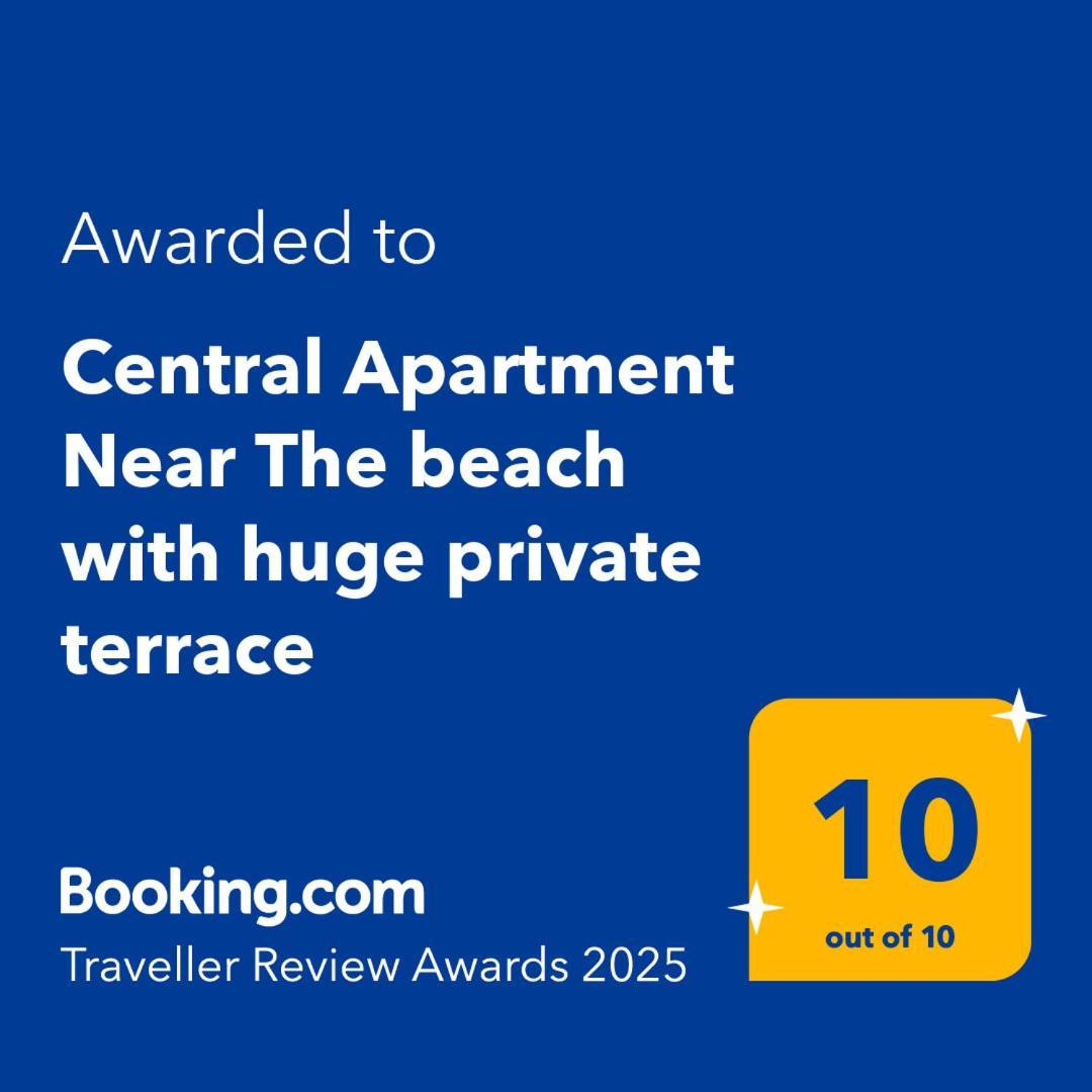 Central Apartment Near The Beach With Huge Private Terrace Loutraki  Luaran gambar